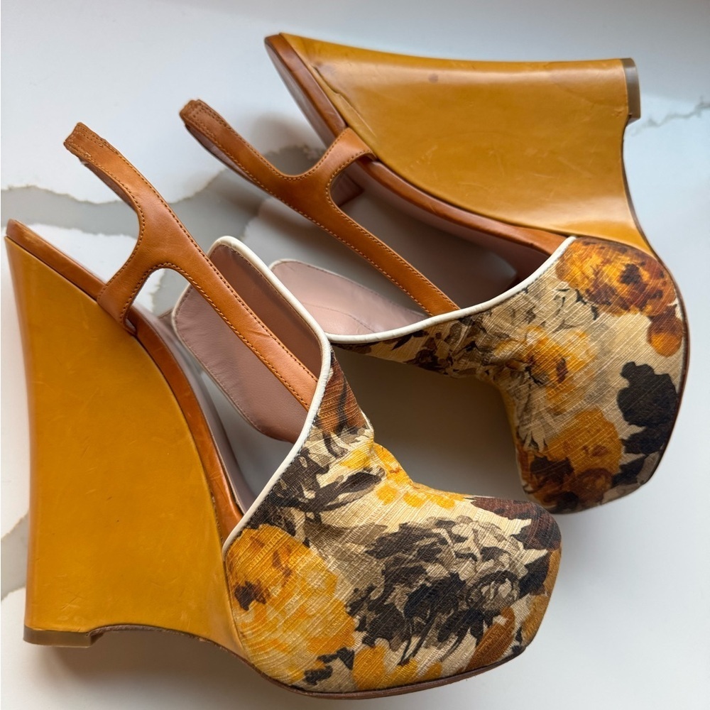 Alejandro Ingelmo For Chris Benz Floral Wedge Pump